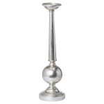 21297 Large Silver Column Candle Stand