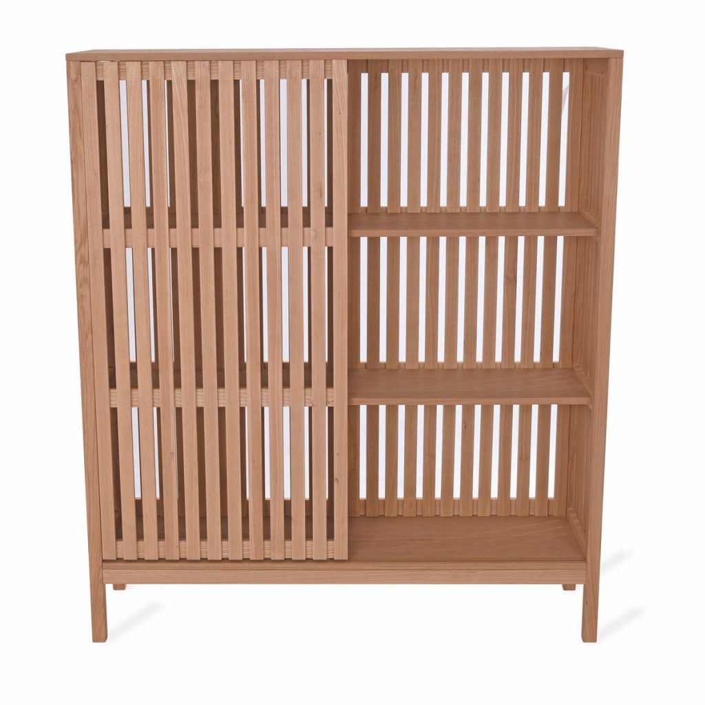 Elegant Wooden Slatted Storage Unit Fizzy Fox Ripley
