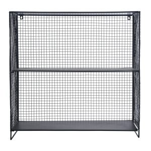 Large Charcoal Grey Wire Storage Unit
